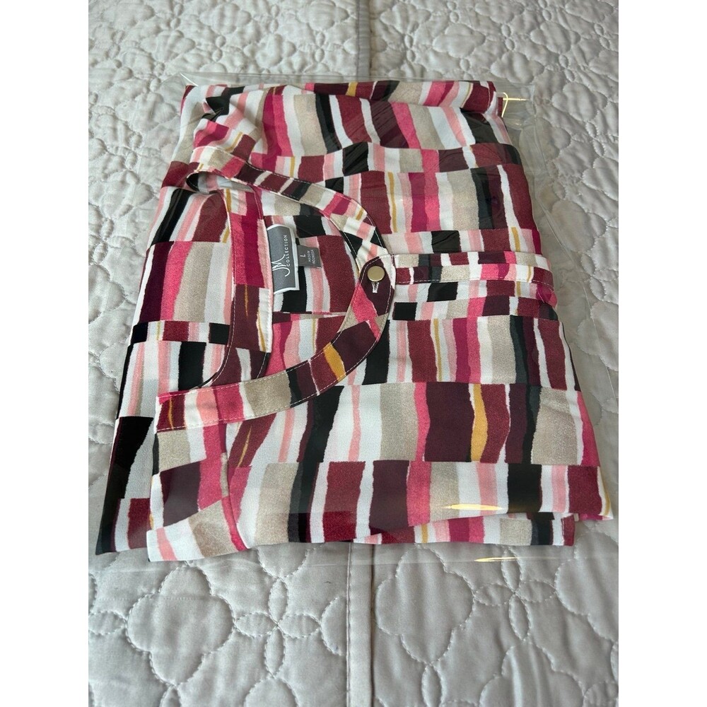 JM Collection Multicolor Geometric Blouse - Picture 11 of 12